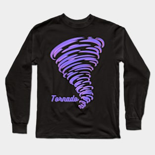 Purple tornado Long Sleeve T-Shirt